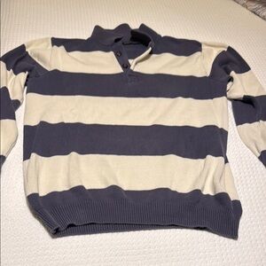 Brandy Melville Sweater - Navy and Cream